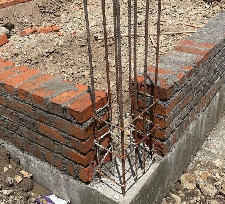 Construcción muros de galpón